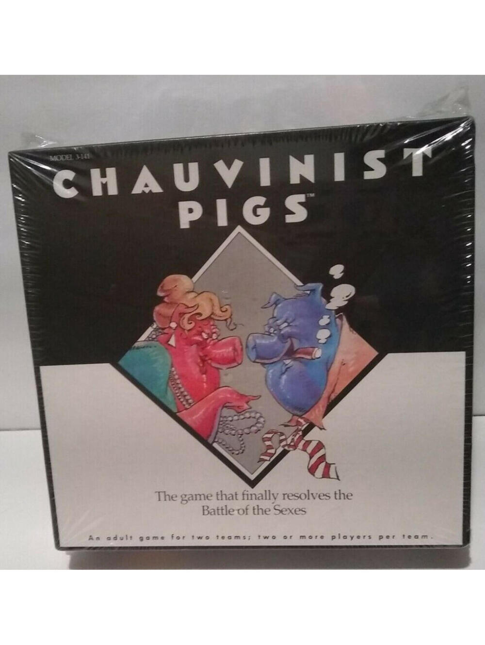 Chauvinist Pigs Adult Party Game Finally Resolves Battle of Sexes Vintage 1991